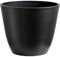 Olly & Rose Grande vaso per piante da 30 cm, in fibra di legno ecologico e resina, resistente, per interni ed esterni, carbone spazzolato, vaso extra large per piante e vasi da fiori per giardino e
