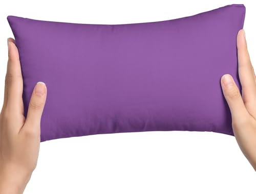 LeoreHu Mini-Kissen 11x7 Maschinenwäsche Kleines Kissen Einfarbiges Nappelkissen für Kleinkinder, Kinder, Hunde, Reisen (Violett)