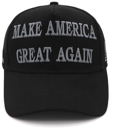 Trump Hat MAGA Hat Trump Merchandise 45-47 Make America Great Again Hat Donald Trump 2024 USA Flag Baseball Cap, Nie schwarz, Einheitsgröße