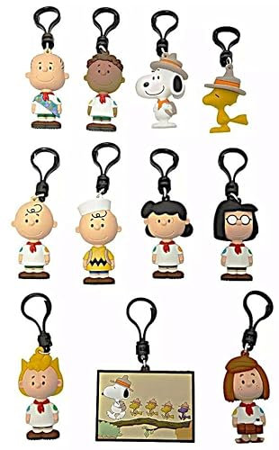 Monogram Peanuts 3D-Schaumstofftasche zum Anklippen – Charlie Brown Lucy, Mehrfarbig, 2.5 inches