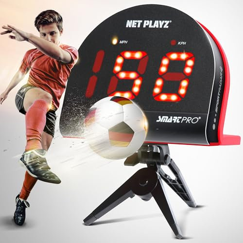 NET PLAYZ Fußballradare, Trainingsgeräte mit Geschwindigkeitssensoren | Fußball Geschenke, Hightech-Gadgets und Ausrüstung für Fußballspieler