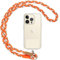 Votvloay Cordón para Movil Universal Colgante para Teléfono Compatible con Todos Los Teléfonos Inteligentes y la Mayoría de los Funda,con Llavero y Parche-Naranja Caqui Blanco