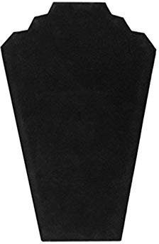 JZWCHQ Schwarzer Samt-Anhängerständer, Display-Halskettenhalter, Schmuckbüste, Halskettenbüste für das Juweliergeschäft zu Hause