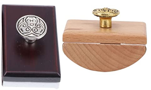 GRIRIW Holz Rocker Löschpapier 2 Stück Tintenabsorptions Wippen Löschpapier Schnell Trocknendes Kalligraphie Werkzeug Für Chinesische Kalligraphie Und Stempelgebrauch