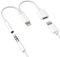Adattatore audio da Lightning a jack da 3,5 mm (2 in 1) per iPhone 14 13 Pro Max per Apple MFi Certified ricarica connettore per iPad Headphone Caricatore Splitter Lighting Converter Accessori Auto