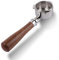 CAPFEI Bottomless Portafilter 54 mm Compatible with Sage/Breville Barista Express, Pro, Touch, and Impress T-Buckle Walnut Handle