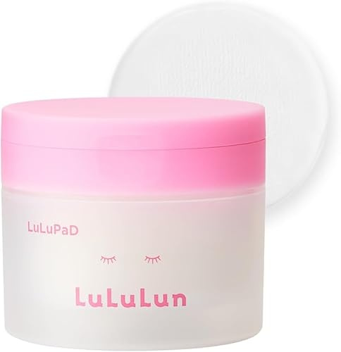 Lululun Toner Pad Moisture ON Face Lotion – 50 Sheets | High Moisture Japanese Facial Toner Pads with Ceramides & Rice Ferment Extract | For Hydration & Skin Elasticity