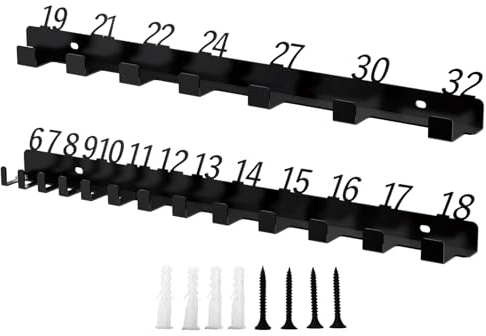 Spanner Hanger | Spanner Wall Mount - Heavy Duty Wall Bracket Garage Shed Work Van Garden Shop Mechanic Yard Workshop