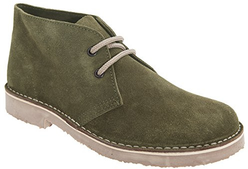 Roamers M400ES Mens Desert Boots Khaki