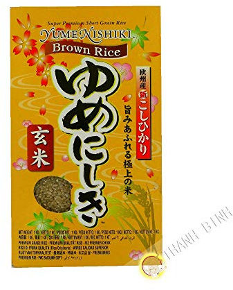 Super Premium Brown Sushi Rice (1kg) by Yume Nishiki