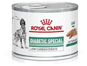 Royal Canin Veterinary Diabetic Special Low Carbohydrate Canine Mousse | 12 x 195 g | Nassfutter für ausgewachsene Hunde | Regulierung des Blutzuckerspiegels | Hoher Proteingehalt