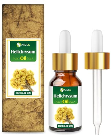 Helichrysum Essential Oil (Helichrysum Italicum) 100% Pure & Natural - Undiluted Uncut Oil (15 ML with Dropper)