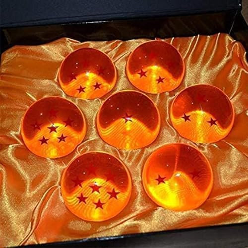 BAODELI Medium Crystal Glass Balls - 7 Pcs with Gift Box, 43MM in Diameter/1.7 in in Diameter