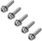 sourcing map M4 x 25mm Stainless Steel Phillips Pan Head Machine Screws Bolts Combine with Spring Washer and Plain Washers 5pcs
