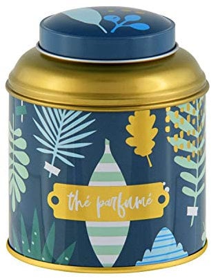 DLP Teedose, Herbier, originell, Metall, 11 x 9 cm