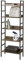 eSituro Estante de Metal Estante de Cocina Almacenamiento de Organizador Multifuncional para Libros Plantas con 5 Estantes Metal +MDF Negro+Marrón Oscuro SSTR0056