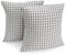 FILU Kissenbezug 50 x 50 cm 2er Pack (Farbe wählbar) Grau/Weiß kariert - Kissenhülle, Kissen, Sofakissen, Dekokissen, Sitzkissen, 100% Baumwolle, Deko für jeden Raum, Garten und Terrasse