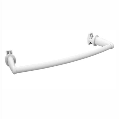 Basic Handtuchstange Handtuchhalter für Badheizkörper Länge: 340 mm. (Weiß)