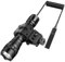 JQslight Lampe torche tactique à LED avec hauts lumens, résistance à l’eau, dragonne à interrupteur, 1 piles rechargeables et chargeur pour chasse et camping