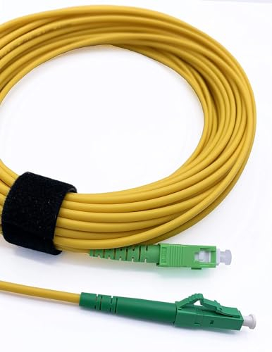 Elfcam® -5m LWL Glasfaser-Kabel SC auf LC Stecker, Simplex 9/125μm Patchkabel, Lichtwellenleiter LSZH, 5 Meter