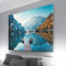 Atemberaubendes XXL Bild auf Leinwand, 150x100cm großes Wandbild, Fotomotiv Berge - Pragser Wildsee, Dolomiten. Ideal für Wohnzimmer & Schlafzimmer. Fertig aufgespannt auf 4cm Holz-Keilrahmen
