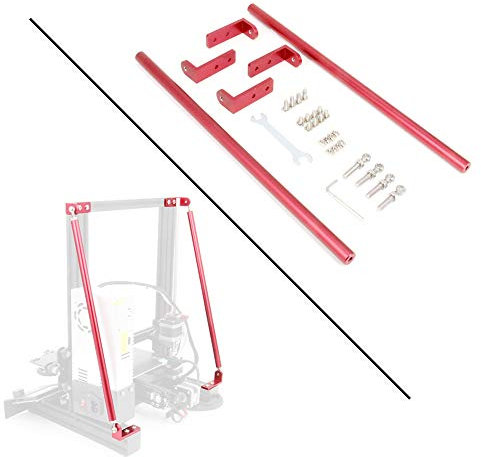 Zeberoxyz 365mm Roter Stützstangensatz für Ender 3D-Drucker, DIY Upgrade 3D-Drucker Zubehörteile für Creality 3D-Drucker Ender 3/Ender 3 pro/Ender 3 V2 3D-Drucker(365MM)