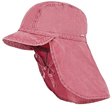 maximo Mini-Schildmütze, Nackenschutz Bindeband, Waschoptik Made in Germany 51 rosa Malve