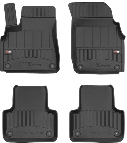 MOTOS Gummimatten Auto Fussmatte passend für Audi Q7 II ab 2015 Verbessern Sie Ihren Reisekomfort mit Antirutschmatte Auto 3D- Allwetter fußmatten Auto, Schutz vor Verschmutzung