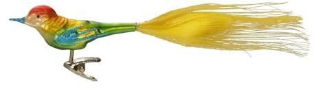 Caruso 9,5 cm - Inge-Glas 10054S019 gefiederte Freunde - Christbaumschmuck Glas mundgeblasen