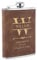 Flasque a Alcool Personnalisé, Flasque Whisky en Inox 304 8oz/227ml Personnalisable pour EVG, Flasque de Mariage Personnalisé pour les Garçons D'Honneur et les Témoins (Marron)