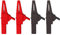 Greluma 4 Pz Clip a coccodrillo per impieghi gravosi Clip a coccodrillo sicure completamente isolate con presa jack a banana da 4 mm per test elettrici della batteria dell'autoveicolo