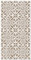 Panorama Tapis Vinyle du Sol Cuisine Salle de Bain - Différentes Tailles - (Carreaux Ciments Géométrique Brun 60x110 cm)