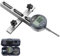 Neoteck Calibro per Sega da Tavolo Digitale Stelo in Alluminio Anodizzato Lungo 3,2 pollici Quadrante Digitale Risoluzione 0,01 mm Campo di Misurazione da 0~1 pollice
