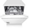 LG DF242FW - Lavavajillas 60 cm y Capacidad 14 Cubiertos, Lavavajillas LG con Función QuadWash, Motor Inverter Direct Drive, Carga Fácil y Flexibilidad, Color Blanco