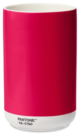 PANTONE Porzellan Vase, inkl. Geschenkbox, 1000ml, Color of The Year (CoY) 2023: Viva Magenta 18-1750