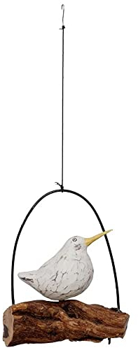 IMAGO Dekoration Gartendeko maritim Möwe Möve Vogel Vögel auf Holz in Metallbogen