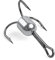 Snagging Weighted Treble Hooks, 5pcs Snagging Hooks Large Weighted Fishing Hooks Saltwater Treble Bunker Snag Hook for Tuna Swordfish Striper Halibut Trolling 6/0