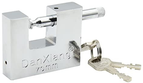 Heavy Duty 70mm Padlock with 3 Keys for Waterproof Shed, Garden Gate, Garage, Outdoor, Containers, Chain, Gym Locker Padlocks-Uncompromising Security