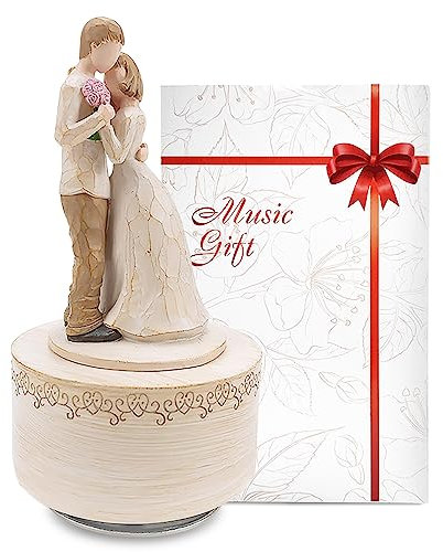 Saeifin Spieluhr-Liebhaber, Geschenke für Paare, umarmende geformte Statue, handbemalte Sammelfigur, Weihnachten, Geburtstag, Festival, musikalisches Geschenk, spielt nicht helfen, sich zu verlieben