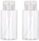 Shakeel 2 Pièces Flacon Pompe Vide 200ml - Distributeur pour Démaquillant Vernis à Ongles, Liquides - Transparent, Inversé
