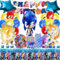 IXOKEV 129 Pièces Kit Decoration Anniversaire pour 20 Personnes, Décorations de Fête D'anniversaire, Vaisselle de fête, Décoration Anniversaire Garçon pour Ballons Assiettes Serviettes Cupcake Toppers