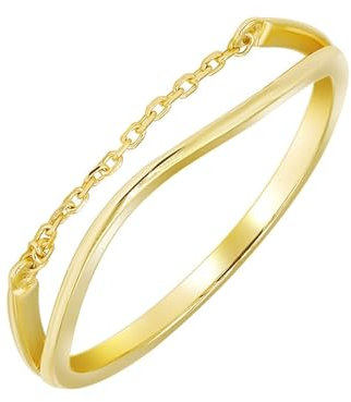 KnSam Echte Goldschmuck Hochzeitsring Gold 375 9K, Freundschaftsringe Gelbgold Au750 Pärchen Ringe Echte Goldschmuck, Gr.66 (21.0)