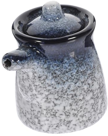MAGICLULU Tarro Salsa Soja Vintage Jarra Salsa Soja Recipiente Cerámico Almacenamiento