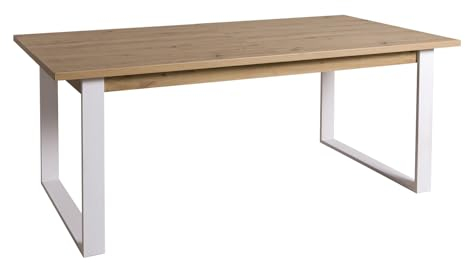 Composad | Tavolo Allungabile della Linea MUNDI da 8 a 10 Posti, Tavolo Sala Da Pranzo e Cucina Allungabile, (LxAxP) 180x76x91 cm, Colore Rovere Oak Mielato, Made in Italy