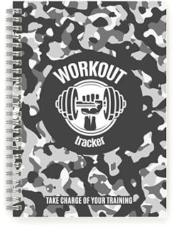 Workout Tracker - The Perfect Planner to record your Gym or Home Workouts - Six colours/styles - A5 size with 104 pages and space for 100 workouts - Set Goals & Track Progress