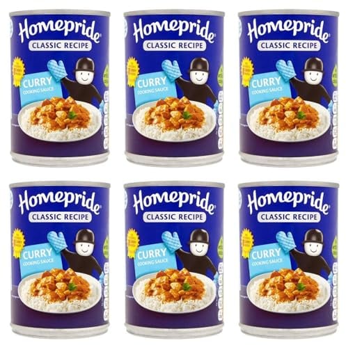 Cooking Sauce Bundle - Contains Homepride Curry, 6 x 400g Containers