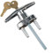 ZYWUOY Garage T Handle, Garage Door Lock T Handle with 2 Keys Shed Door Lock for Trailer Caravan Canopy Machine Door