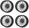 4x AUTEC Felgen Alufelgen LAMERA 8.5x20 ET30 5x112 Schwarz matt poliert kompatibel mit VW Tiguan Scirocco ID.7 Arteon Passat Phaeton Tiguan Allspace ID.