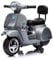 Moto Elettrica per Bambini Piaggio Mini Vespa Small PX 6V - Mp3 - USB - Suoni - Luci Led (Grigio)
