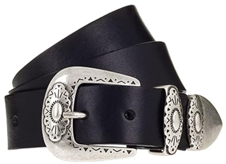 Vanzetti 35mm Leather Belt With Fittings W85 Black